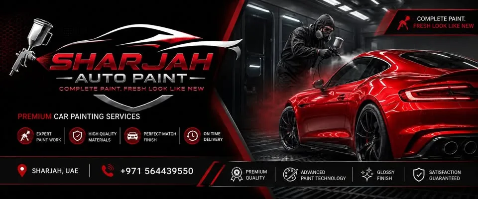 Sharjah Auto Paint campaign creative